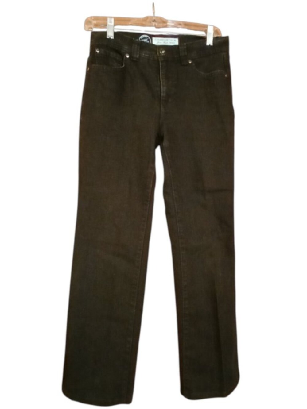 CHARTER CLUB Black Curvy Bootcut Jean - EUC